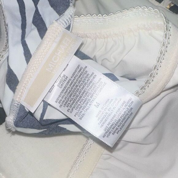 Michael Kors SET - Wrap Skirt Swim Coverup and Top Zebra Animal Print Size M / L - Picture 7 of 7